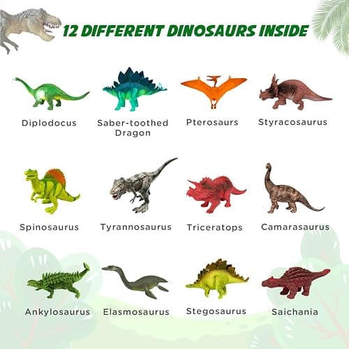 Dig Up Dinosaur Fossil Eggs, Break Open 12 Unique Eggs and Discover 12 Cute Dinosaurs, Easter Digging Toy for 3 4 5 6 7 8 9-12 Year Old Boys Archaeology Science STEM Gift thumbnail 5