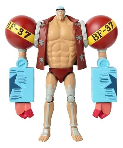 BANDAI One Piece Figures Franky Action Figure | Articulated 17cm Figure with Accessory Display Stand | Pirate Toys Gift thumbnail 4