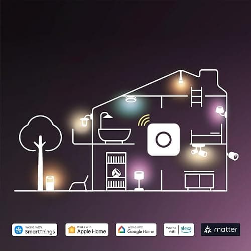 Philips Hue Essential Smart LED A19 Bulb, White and Color Ambiance, E26 Base, 8.8W, 2200K-6500K, 800 Lumens, Dimmable, Works with Alexa, Google, and Apple Home, 1-Pack thumbnail 10