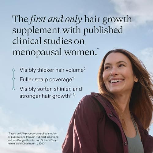 Nutrafol Women's Balance Hair Growth Supplements, Ages 45 and Up, Clinically Proven for Visibly Thicker Hair and Scalp Coverage, Dermatologist Recommended - 1 Month Supply thumbnail 3
