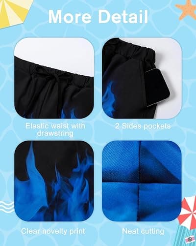 Latnnut Boys Swim Trunks with Compression Liner Quick Dry Beach Shorts Big Kids Bathing Suit Board Shorts Swimwear 5-16Y thumbnail 5