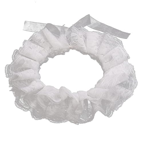 Vintage Lace Ruffled Multi-layer Detachable Collar Victorian Edwardian White Costume Neck Collar Unisex thumbnail 5