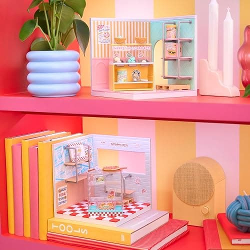 MGA's Miniverse Make It Mini Spaces Ice Cream Shop, Building Set, Customize, DIY Crafts, Rooms, Hobby, Collectors, Display, Gifts, 8+ thumbnail 8