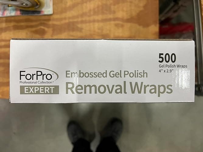 ForPro Professional Collection Expert Embossed Gel Polish Removal Wraps, Pre-Cut with Cotton Pad, Remove Gel Polish, Acrylics, & Nail Art, 4" L x 2.9" W, 500-Count thumbnail 13