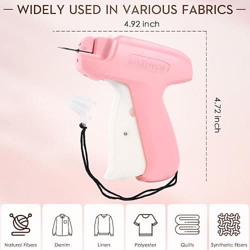 Stitch Gun for clothes No-Sew Hemming Tool- Easy, Portable, Professional-Grade Tagging Gun for Quick, Temporary Hems on Pants, Dresses, Skirts and Sleeves thumbnail 2