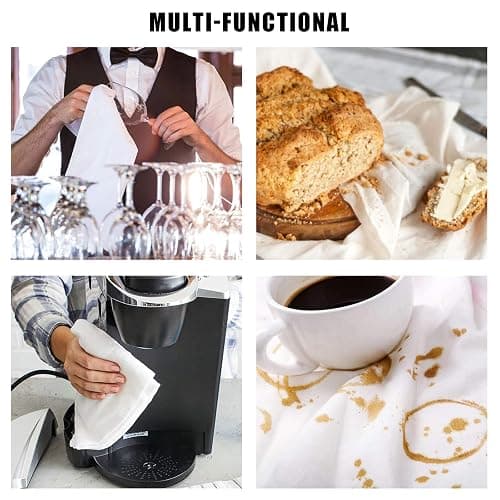 Miracu Funny Kitchen Towels and Dishcloths Sets of 4 - Christmas, Birthday, Housewarming Gifts for New House Home, Decorative Fun Cute Hand Dish Towels for Women, Flour Sack Tea Washcloth for Kitchen thumbnail 6