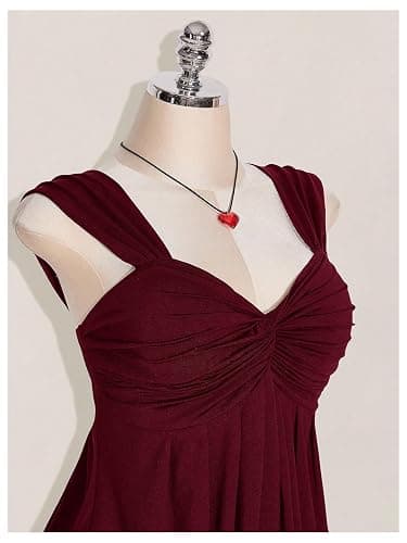 SOLY HUX Women's Plus Size Babydoll Tops Flowy Going Out Top | Twist Front, Sleeveless, Peplum, Casual Summer thumbnail 4