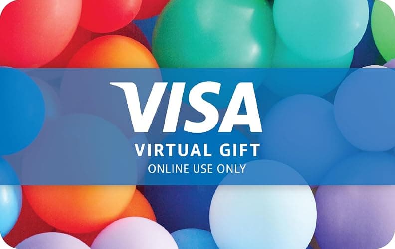 Visa Virtual $50 eGift Card (plus $4.95 Purchase Fee) - For Online Use Only thumbnail 2