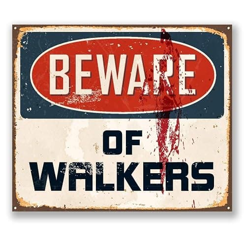 Beware of Walkers Zombie Walking Dead Round Metal 0.75" Lapel Pin Hat Shirt Pin Tie Tack Pinback thumbnail 3