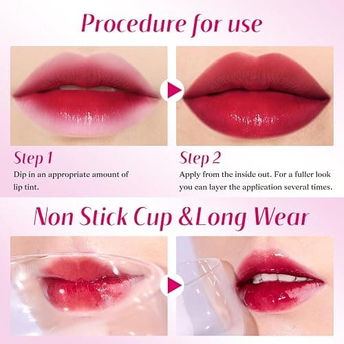 bayfree Lip Tint Stain Set, Lip Stain Long Lasting Waterproof, Lightweight, Non-sticky, Transfer-Proof, Matte Finish (fruit land) thumbnail 5