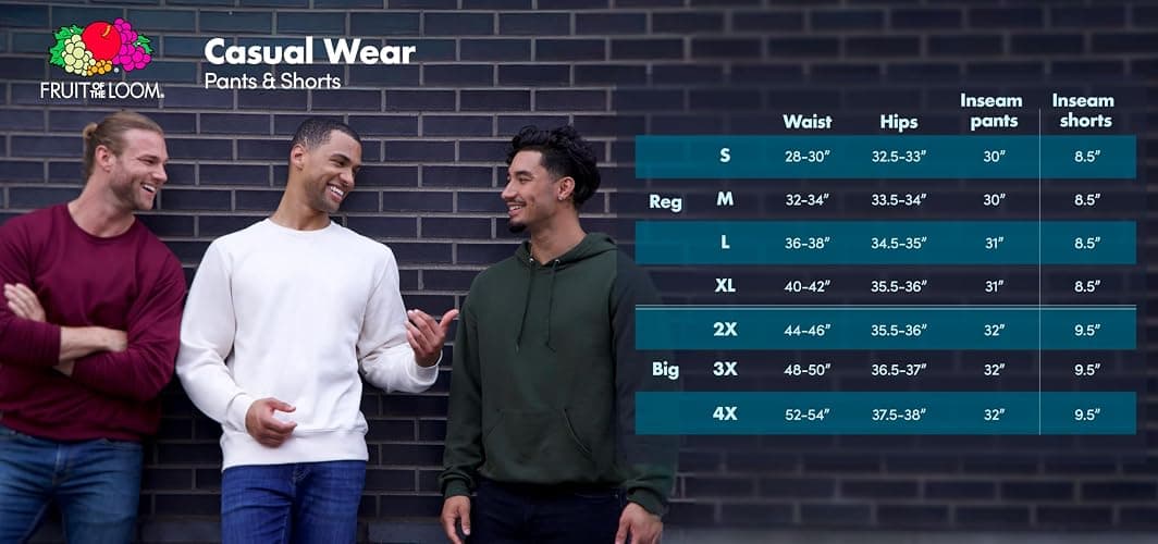 Fruit of the Loom Eversoft Fleece Elastic Bottom Sweatpants with Pockets, Relaxed Fit, Moisture Wicking, Breathable thumbnail 4