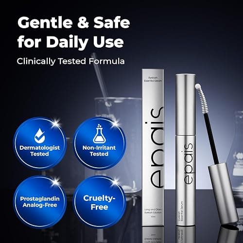 EPAIS Eyelash Growth Serum & Lash Conditioner, 7 Peptide & Biotin Formula for Longer & Fuller Looking Lashes and Brows, Prostaglandin-Free, Jumbo 15ml (3+ Month Supply), Korean Lash Serum thumbnail 2