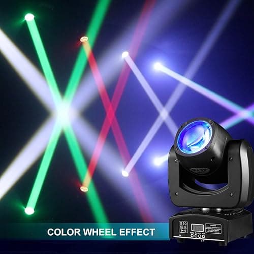 90W LED Moving Head DJ Lights Mini Beam Stage Lights Super Bright Spot RGBW 4IN1 DMX 512 12CH Sound-Activated for Wedding DJ Party Stage Lighting (90W, 2) thumbnail 8