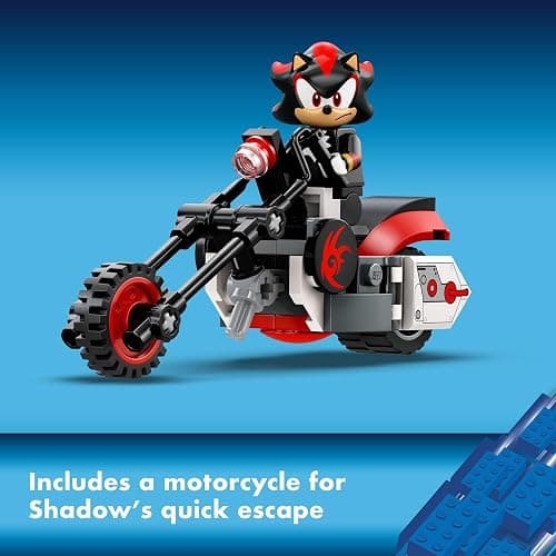 LEGO Sonic The Hedgehog Shadow The Hedgehog Escape Building Set, Motorcycle Toy, Video Game Character Figures, Sonic Toy for Kids, Gift for Gamers Ages 8 Plus, 76995 thumbnail 4