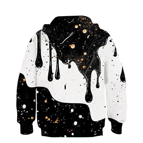 uideazone 6-16 Years Boys Hoodies for Kids 3D Graphic Hooded Sweatshirt | Big Kangaroo Pocket, Lightweight Fabric, Easy Match, for Spring, Fall and Winter, Indoor and Outdoor Activities thumbnail 4