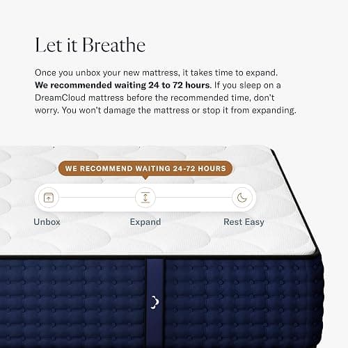 DreamCloud 14" Full Mattress - Luxury Hybrid Gel Memory Foam - 365 Night Trial - 7 Premium Pressure-Relieving Layers - Forever Warranty - CertiPUR-US Certified thumbnail 5