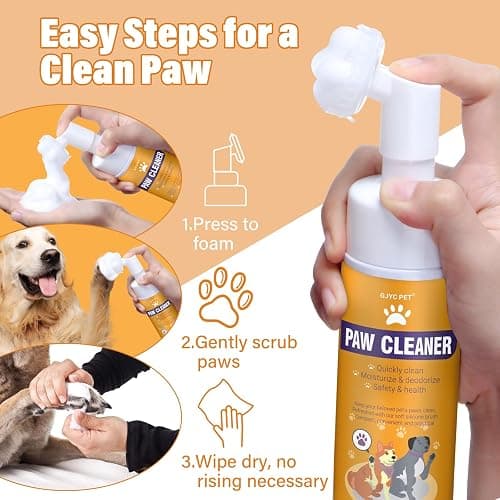 Paw Cleaner for Dogs & Cats, No-Rinse Foaming Pet Foot Washer with Built-in Scrubber Brush for Dirty, Muddy Paws – Suitable for Small, Medium & Large Dogs, Puppies, Kittens (5 fl oz) thumbnail 3