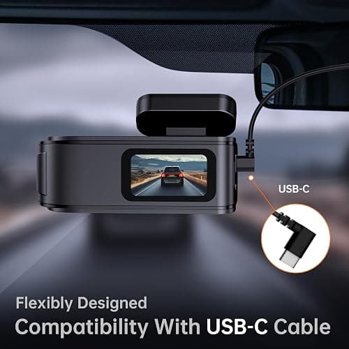 Dash Cam Front and Rear, 2.5K+1080P Dual Dash Camera for Cars, Ecomoment Car Camera with 1.47" IPS Screen, Built-in Wi-Fi, 170° Wide Angle, Night Vision, G-Sensor, 24H Parking Mode, 32GB Card Included thumbnail 8