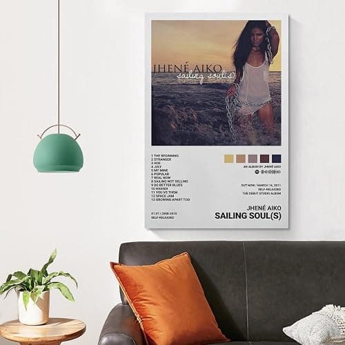 DTSJNS Jhene Aiko Sailing Soul(s) Canvas Poster Bedroom Decoration Landscape Office Valentine's Birthday Gift Unframe-style12x18inch(30x45cm) thumbnail 5