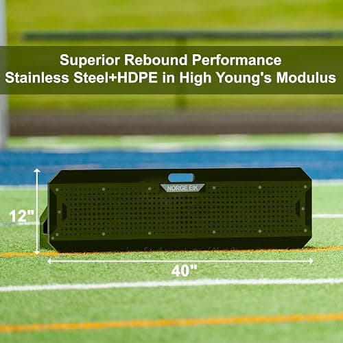 Norge Eik SteelRebound: Stainless Steel Soccer Rebounder with HDPE Board - Enhanced Rebound Performance, Stability, and Durability - Soccer Training Equipment thumbnail 3