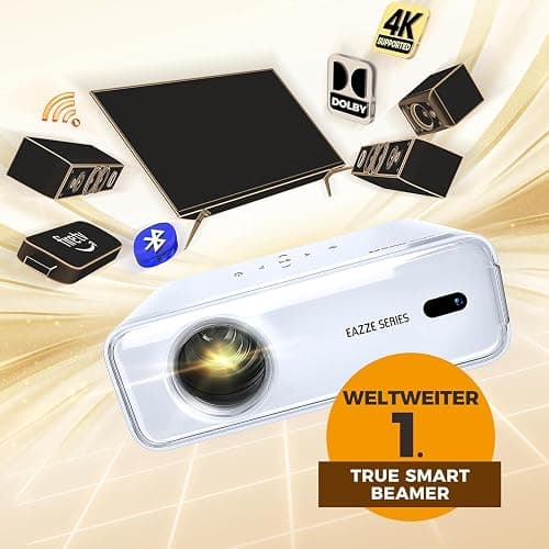 Weiß - Smart Beamer Projektor 4K  thumbnail 7