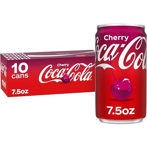 Coca-Cola Cherry Can, 7.5 fl oz | Carbonated drink with cherry cola flavor - Image 1