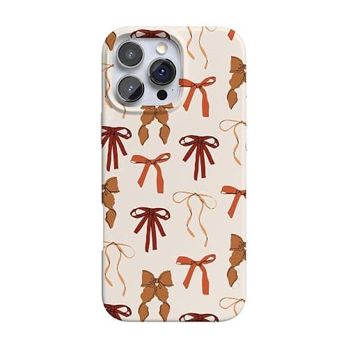 Casely iPhone 16 Pro Max Case | Fall Girlie | Pumpkin Spice Bows | Compatible with MagSafe | Classic Ultra Slim Design - Image 1