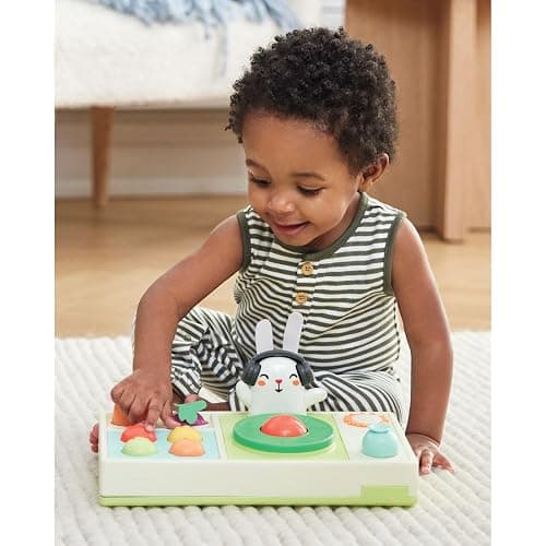 Skip Hop Baby Musical DJ Set Toy with Lights, Songs, Sound Effects, and Soft Textures, Farmstand Let The Beet Drop DJ Set thumbnail 2
