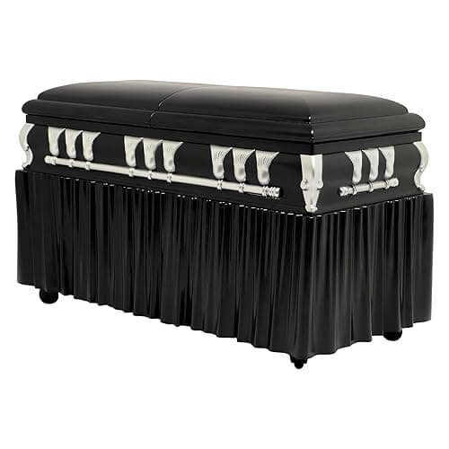 Deluxe Black Casket for Wrestling Action Figures with Removable Base thumbnail 7