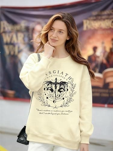 BEBNKGK Book Sweatshirt for Women Reading Book Lovers Sweatshirts | Book Sweatshirt Womens Funny Bookish Shirts Casual 2 Sided Graphic Pullover Tops thumbnail 6