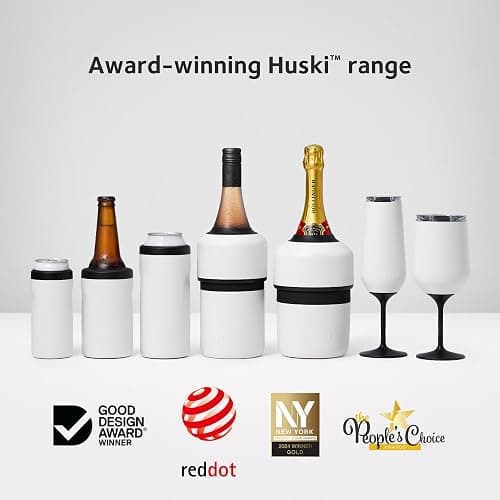 Huski Champagne Flute | NEW | Award-winning Design with Detachable Stem | Premium Stainless Steel Champagne Glass with Lid | Triple Insulated Tumbler | 8oz Capacity | Great Gift (Powder Pink) thumbnail 7
