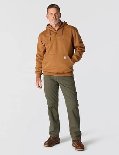 Carhartt mens Rain Defender Loose Fit Heavyweight Quarter-zip Sweatshirt thumbnail 5
