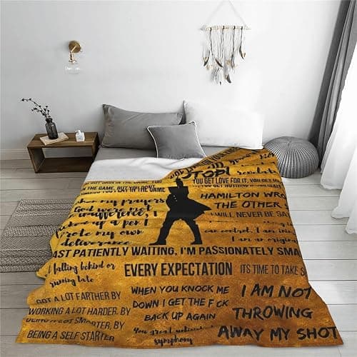 CUGJAJY Musical Blanket Musical Flannel Throw Blankets 60"X50" Cozy Blanket Sofa Living Room Decor Music Lover Gift thumbnail 2
