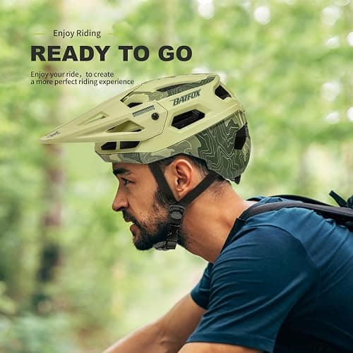 BATFOX Bike Helmet,Mountain Bike Helmet Helmets for Men Women Adults Youth thumbnail 6