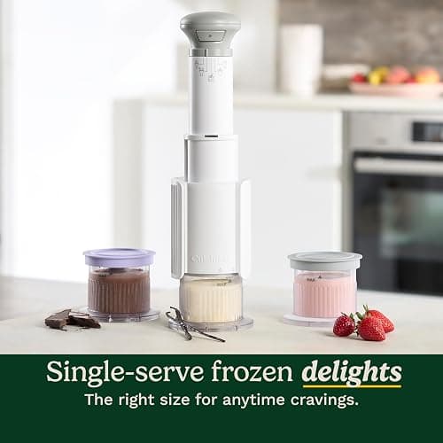 Cuisinart FastFreeze 5-in-1 Ice Cream, Sorbet, Milkshakes, Slushies and Mix-In Frozen Dessert Maker, Compact Machine, Easy to Use, Includes 3 Mixing Cups with Lids, ICE-FD10 thumbnail 4