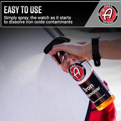 Adam's Iron Remover (16oz) - Iron Out Fallout & Stop Rust Remover Spray for Car Detailing Removes Iron Particles in Auto Paint, Wheels, Motorcycle, RV & Boat - Use Before Clay Bar, Wax or Car Wash thumbnail 3