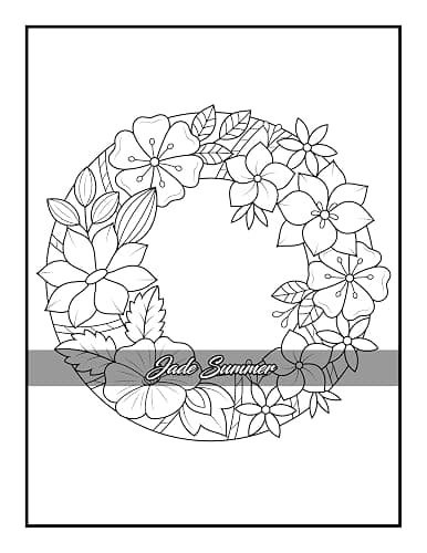 100 Flowers: An Adult Coloring Book with Bouquets, Wreaths, Swirls, Patterns, Decorations, Inspirational Designs, and Much More! thumbnail 34