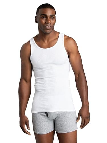 Fruit of the Loom Men's Sleeveless Tag Free Moisture Wicking Tank A-Shirt thumbnail 5