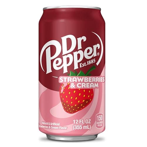 Dr Pepper Strawberries and Cream Soda, 12 fl oz cans, 12 Pack thumbnail 8