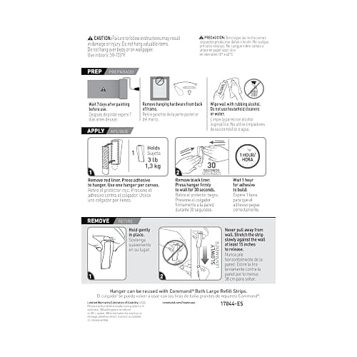 Command Large Canvas Hangers, 3 Canvas Hangers and 4 Command Strips, Damage-Free Hanging Sawtooth Frames, No Tools Wall Hooks for Home Decor, Holds up to 3 lb 18"x24" Canvas thumbnail 10