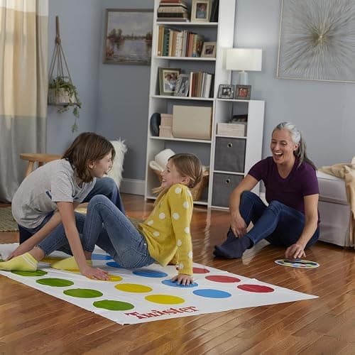 Hasbro Twister Party Classic Board Game for 2 or More Players,Indoor and Outdoor Game for Kids 6 and Up,Packaging May Vary - Red, Yellow, Blue, Green, White thumbnail 8