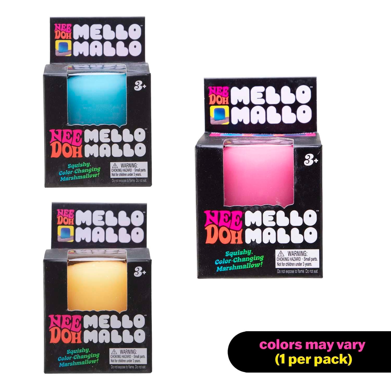 Mello Mallo NeeDoh – Sensory Squishy Toy, Colour-Changing Marshmallow, Sun-Activated Transformation, Doh-Filled Fidget Fun, Assorted Colours, 5.72cm, Ages 3+ thumbnail 2