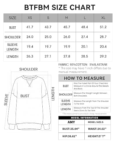 BTFBM Sweatshirt for Women Oversized Striped Long Sleeve Shirt | Stretchy Knit,Color Block,Loose Fit,Crew Neck,Ribbed,Y2K,Women's Clothing,Fall Clothes,Womens Summer Tops,Tshirt,Boho Fashion thumbnail 5