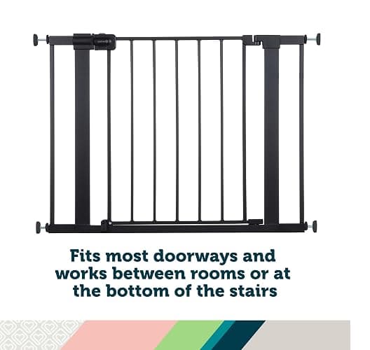Safety 1st Easy Install 28'' Walk Thru Gate, Fits Between 29'' and 38'', Black, 1-Pack,(GA105CBLK) thumbnail 7