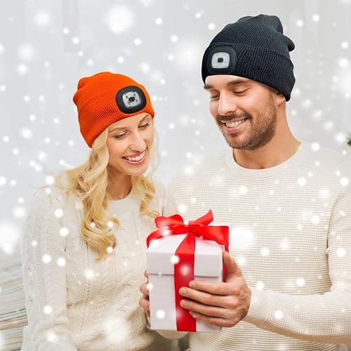 Gifts for Men,Unisex LED Beanie Hat with Light Toque Gift Idea for Dad,Father,Husband,Boyfriend,Mechanic,Stocking Stuffers thumbnail 6