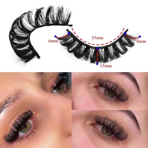 royaomis False Eyelash, D Curl S06 10paris, Mink Fur & Faux Mink, Cruelty Free, Handmade, Natural Look, Pair, 10 Count thumbnail 6