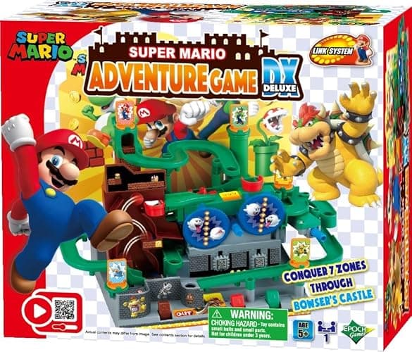 EPOCH Super Mario Adventure Game DX - Tabletop Skill and Action Game with Collectible Action Figures - Image 1
