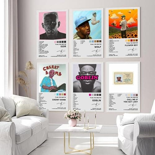 BAON Tyler Poster The Creator Music Album Cover Edition Posters Set of 6 Poster 16x24 Inch Unframed Decorative Painting Canvas Wall Posters And Art Picture Print Modern Family Bedroom Decor Posters thumbnail 4