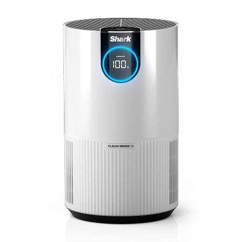 Shark Air Purifiers for Bedroom, Office, Dorm, Small Room, HEPA Air Filter, Odor Eliminator, Covers Up To 500 SQ FT, Air Filtration Removes Smoke, Dust, Allergens, Pet Dander, and Pollutants, HP102 - 500 sq. ft. - Image 1