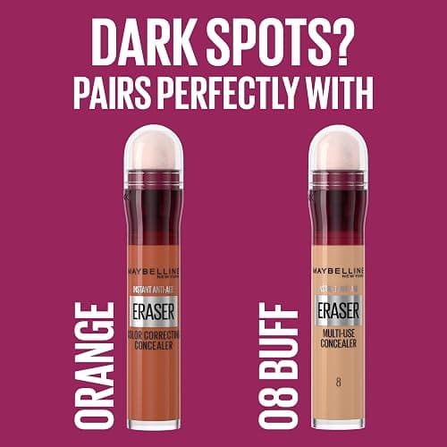 Maybelline Instant Anti-Age Eraser Eye Concealer for Face, Dark Circles, Blemish & Fine Lines Concealer, Full Coverage, Dermatologist Tested, Suitable for Sensitive Skin, Shade: 08 Buff thumbnail 6